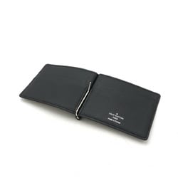 LOUIS VUITTON Taiga Portefeuille Pans Bi-fold Wallet Money Clip Leather Noir Black M62978