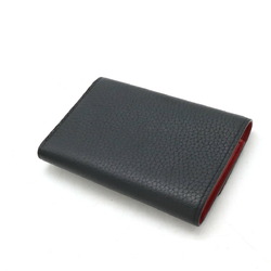 LOUIS VUITTON Louis Vuitton Portefeuille Capucines Compact Tri-fold Wallet Taurillon Leather Noir Hot Pink M62157