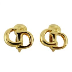 Christian Dior Earrings CD GP Plated Gold Ladies