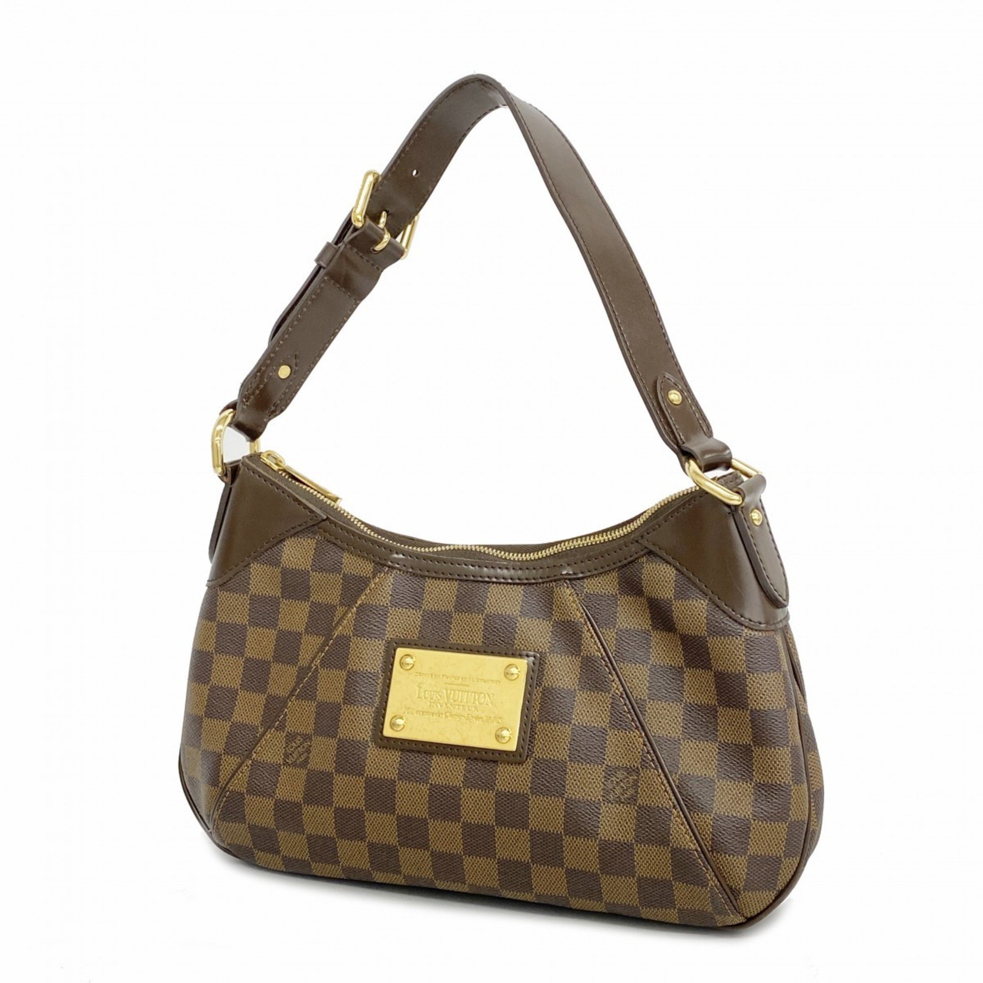 Louis Vuitton Shoulder Bag Damier Thames PM N48180 Ebene Ladies