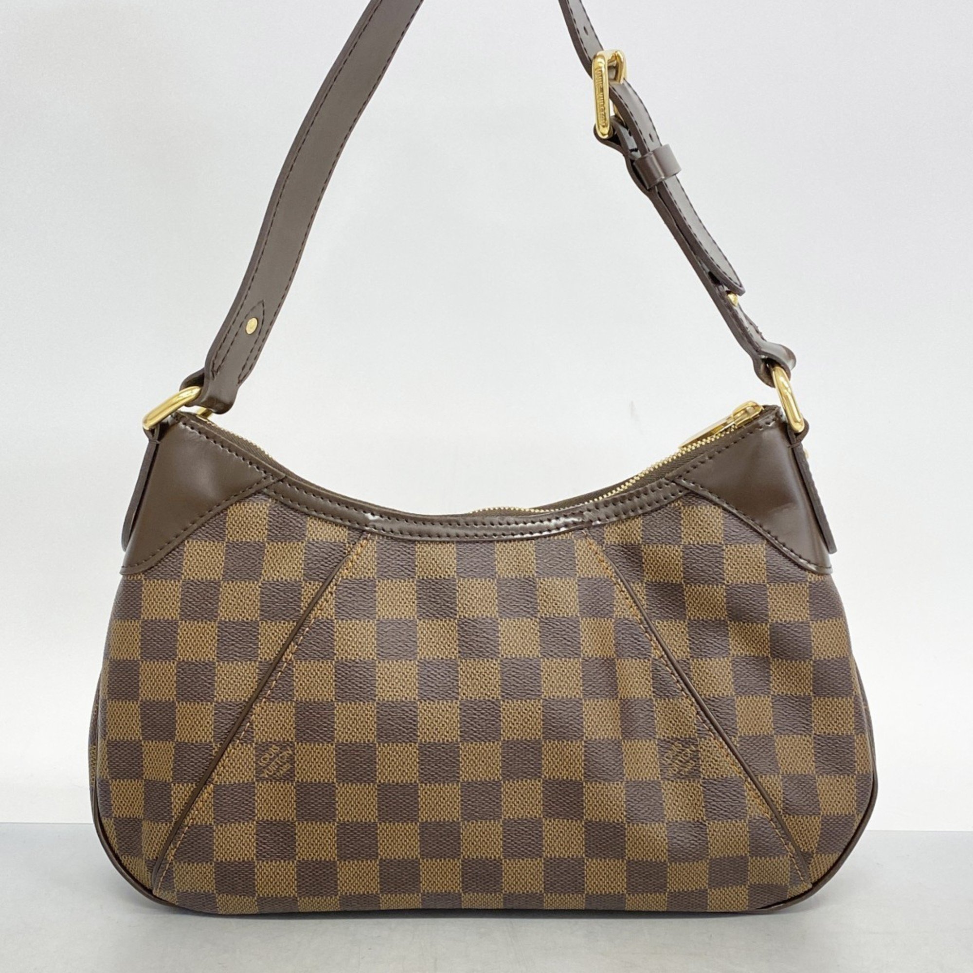 Louis Vuitton Shoulder Bag Damier Thames PM N48180 Ebene Ladies