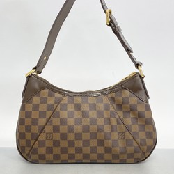 Louis Vuitton Shoulder Bag Damier Thames PM N48180 Ebene Ladies