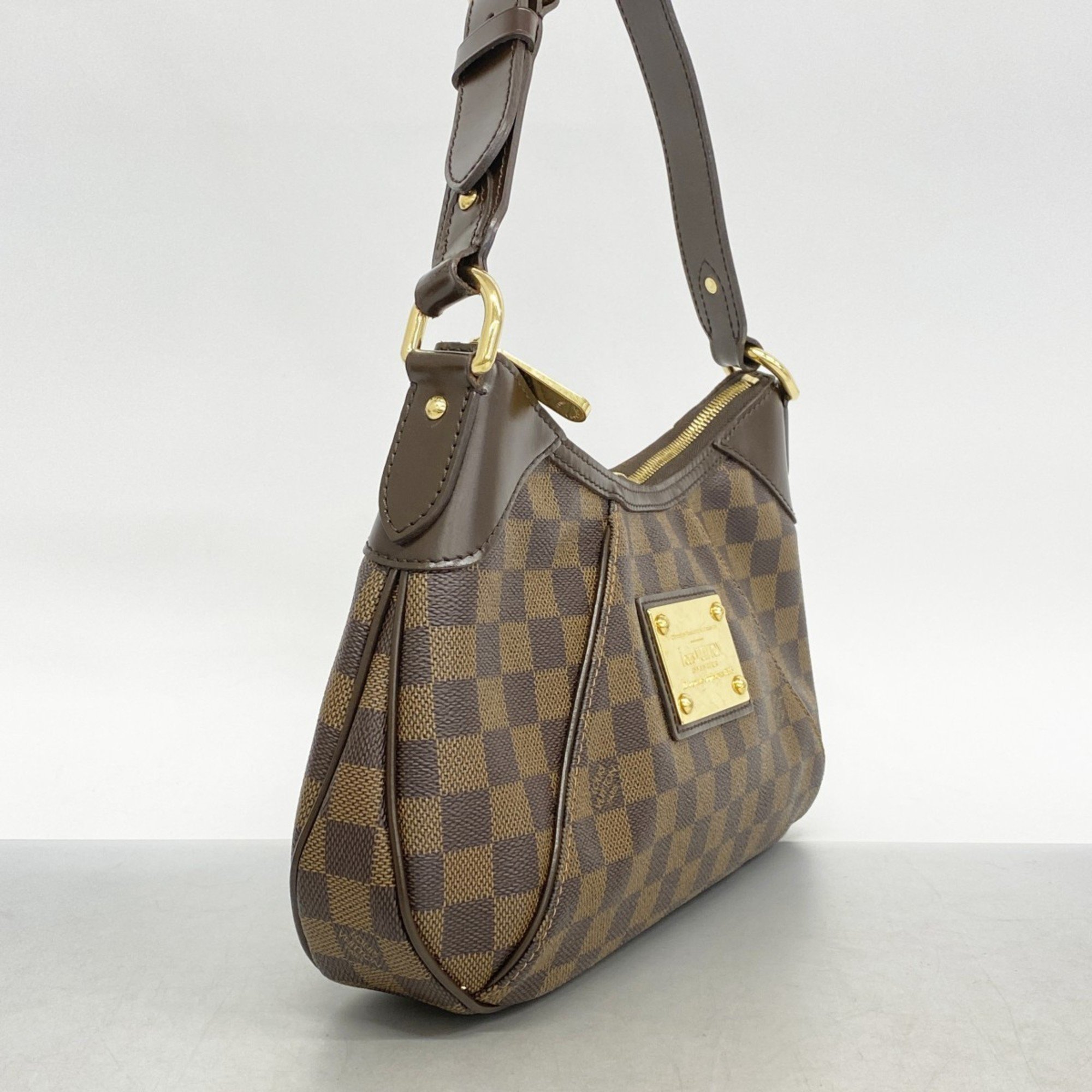 Louis Vuitton Shoulder Bag Damier Thames PM N48180 Ebene Ladies