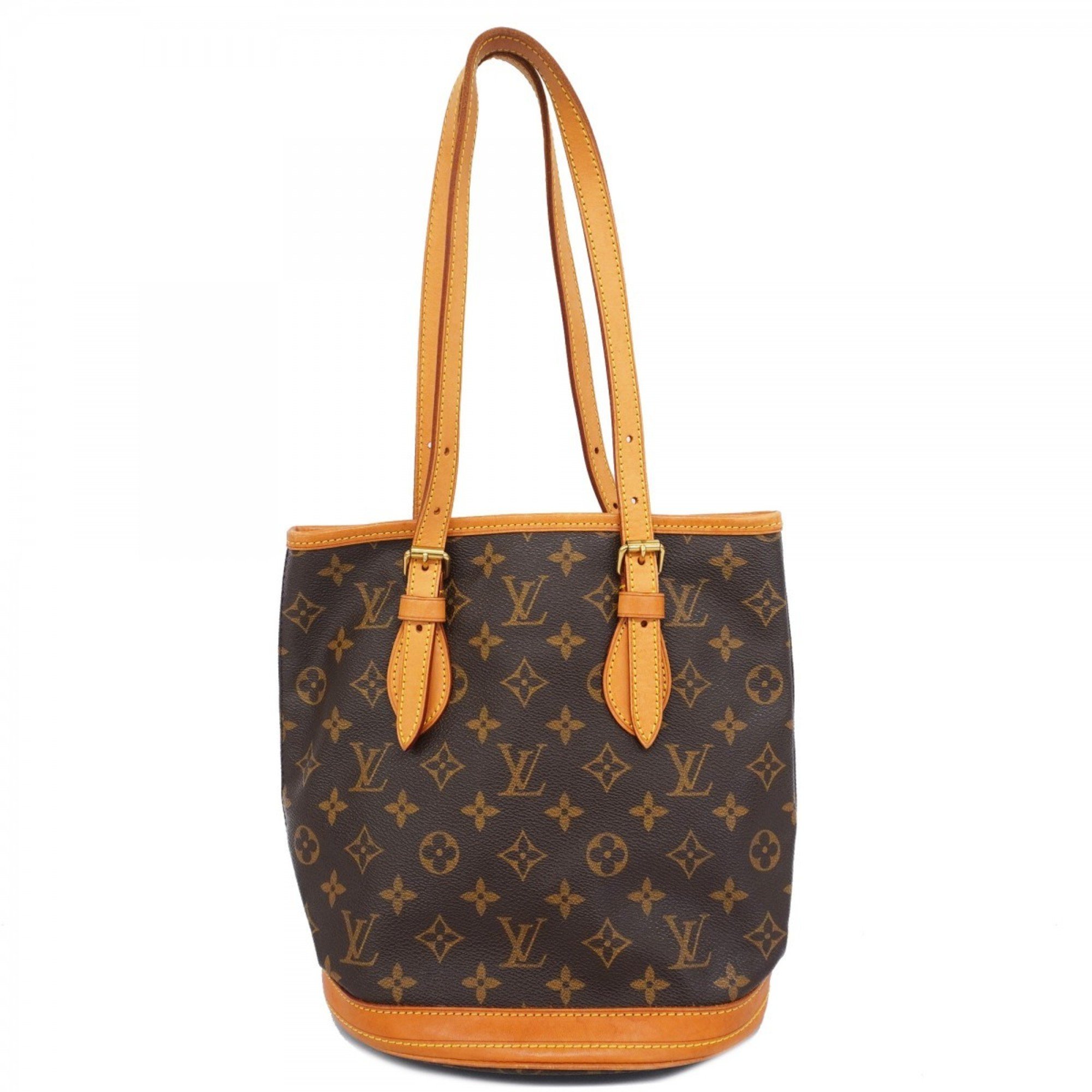 Louis Vuitton Tote Bag Monogram Bucket PM M42238 Brown Women's