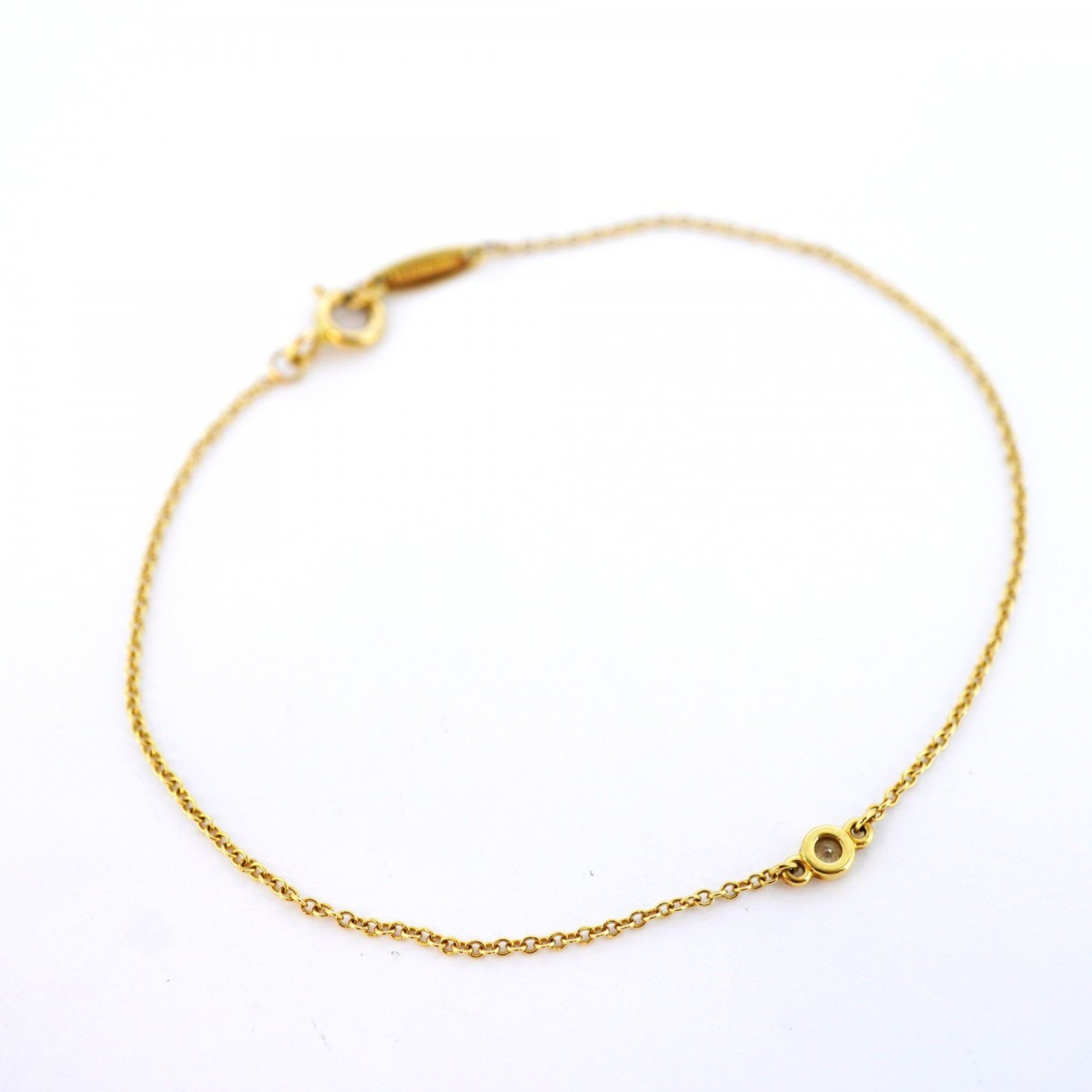 Tiffany Bracelet by the Yard 1PD Diamond K18YG Yellow Gold Ladies