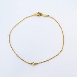 Tiffany Bracelet by the Yard 1PD Diamond K18YG Yellow Gold Ladies