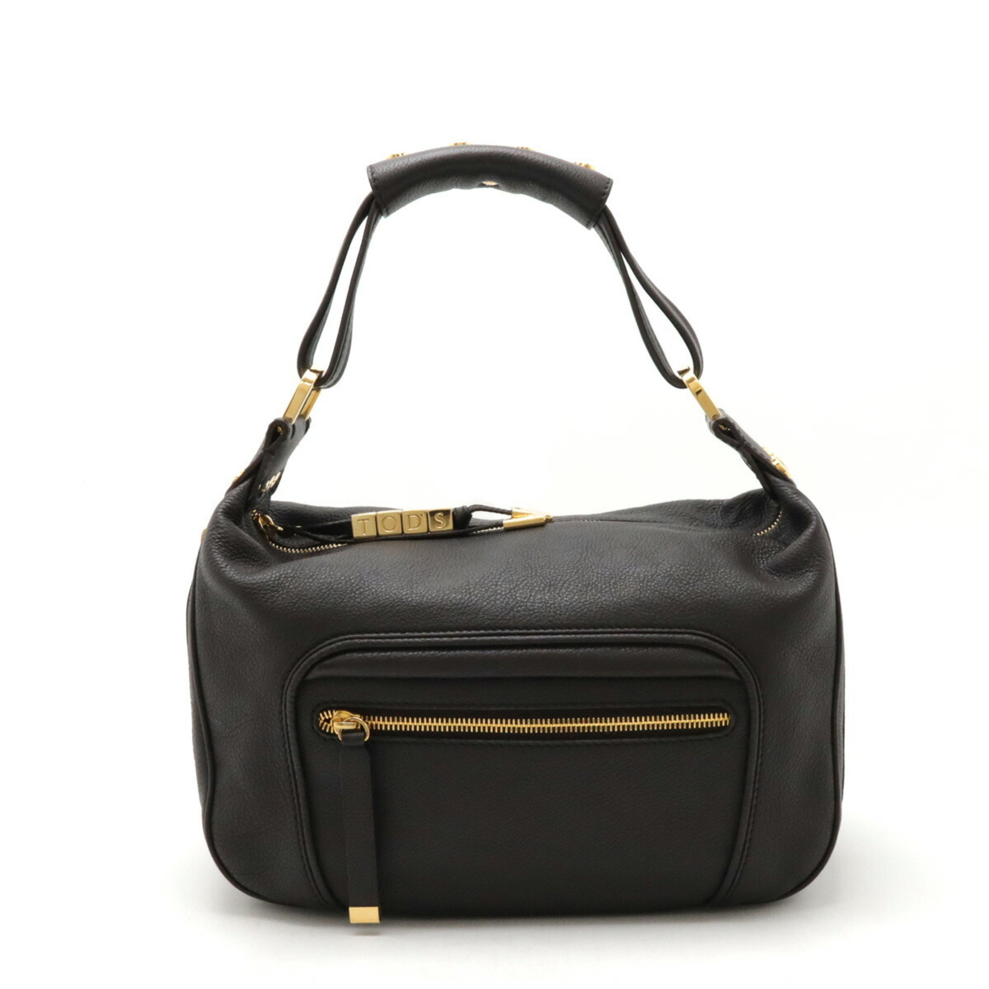 TOD'S Shoulder bag Leather Dark brown