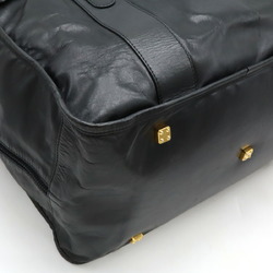 LOEWE Anagram Boston Bag Travel Leather Black