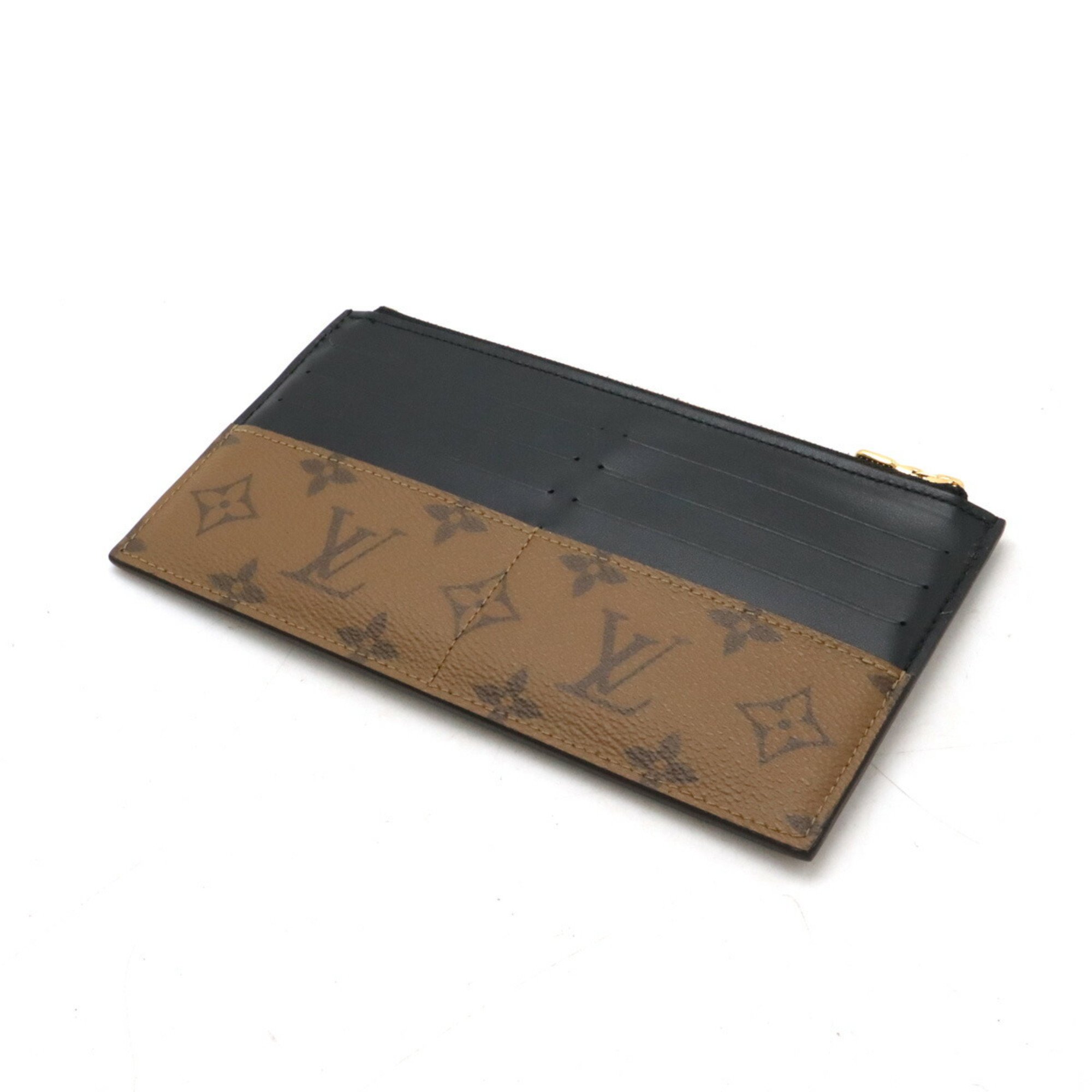 LOUIS VUITTON Louis Vuitton Monogram Reverse Purse Coin Case Wallet Card Pouch M80390