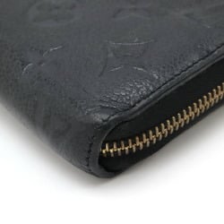 LOUIS VUITTON Louis Vuitton Monogram Empreinte Zippy Wallet Round Long Leather Noir Black M60571