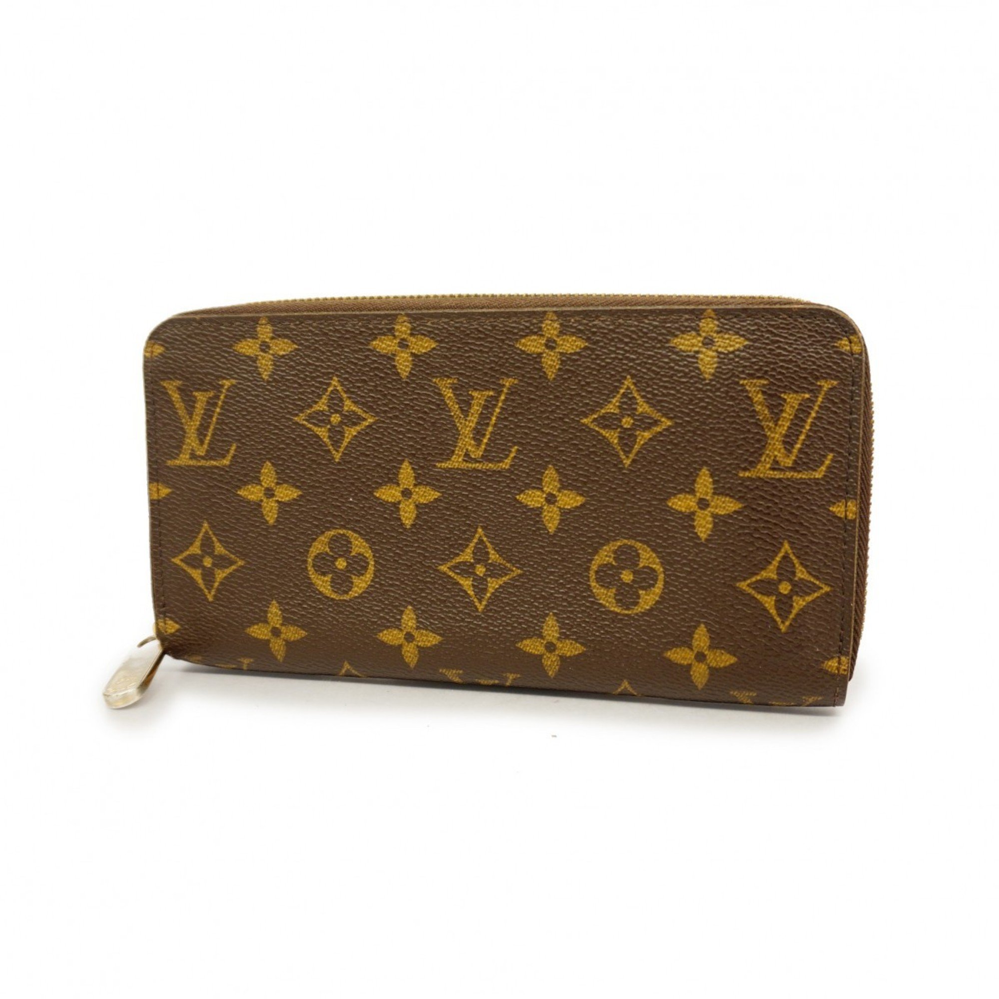 Louis Vuitton Long Wallet Monogram Zippy M60017 Brown Men's Women's