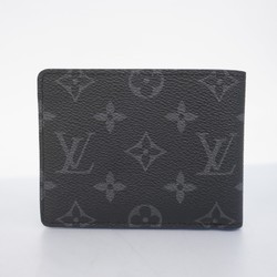 Louis Vuitton Wallet Monogram Eclipse Portefeuille Multiple M61695 Black Men's