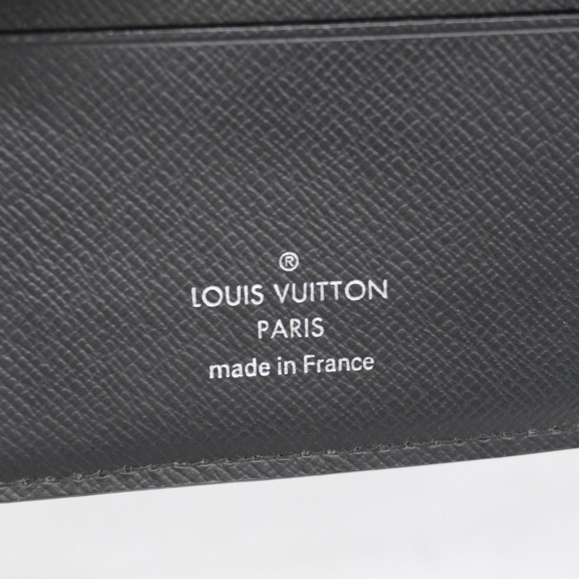 Louis Vuitton Wallet Monogram Eclipse Portefeuille Multiple M61695 Black Men's