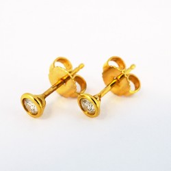 Tiffany Earrings by the Yard 1PD Diamond K18YG Yellow Gold Ladies