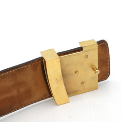 LOUIS VUITTON Louis Vuitton Monogram Santur Initial LV Belt #80 M9781W