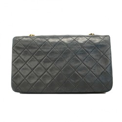 Chanel Shoulder Bag Matelasse Lambskin Black Women's