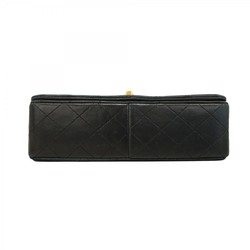 Chanel Shoulder Bag Matelasse Lambskin Black Women's