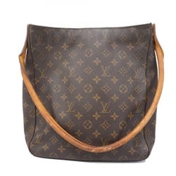 Louis Vuitton Shoulder Bag Monogram Looping GM M51145 Brown Ladies