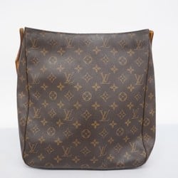 Louis Vuitton Shoulder Bag Monogram Looping GM M51145 Brown Ladies