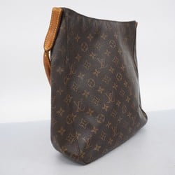 Louis Vuitton Shoulder Bag Monogram Looping GM M51145 Brown Ladies