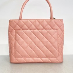 Chanel Tote Bag Reproduction Caviar Skin Pink Women's