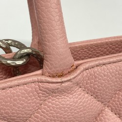 Chanel Tote Bag Reproduction Caviar Skin Pink Women's