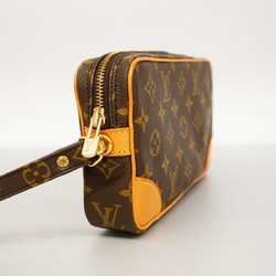 Louis Vuitton Clutch Bag Monogram Marly Dragonne PM M51827 Brown Men's