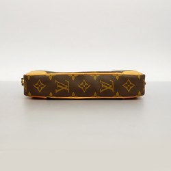 Louis Vuitton Clutch Bag Monogram Marly Dragonne PM M51827 Brown Men's