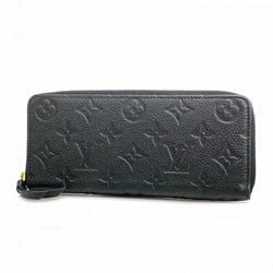 Louis Vuitton Long Wallet Monogram Empreinte Portefeuille Clemence M60171 Noir Ladies