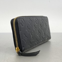 Louis Vuitton Long Wallet Monogram Empreinte Portefeuille Clemence M60171 Noir Ladies