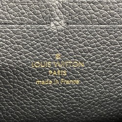 Louis Vuitton Long Wallet Monogram Empreinte Portefeuille Clemence M60171 Noir Ladies