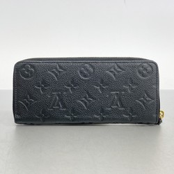 Louis Vuitton Long Wallet Monogram Empreinte Portefeuille Clemence M60171 Noir Ladies