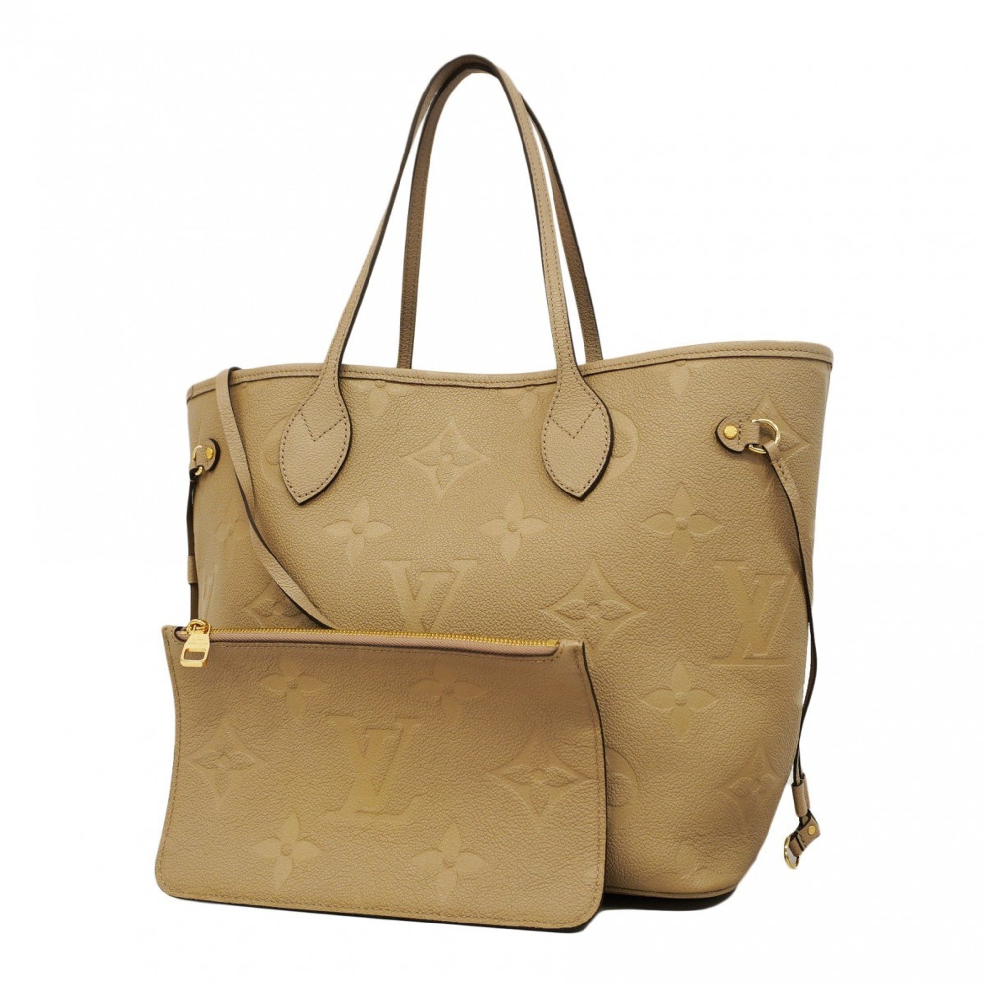 Louis Vuitton Tote Bag Monogram Empreinte Neverfull MM M45686 Tourterelle Ladies