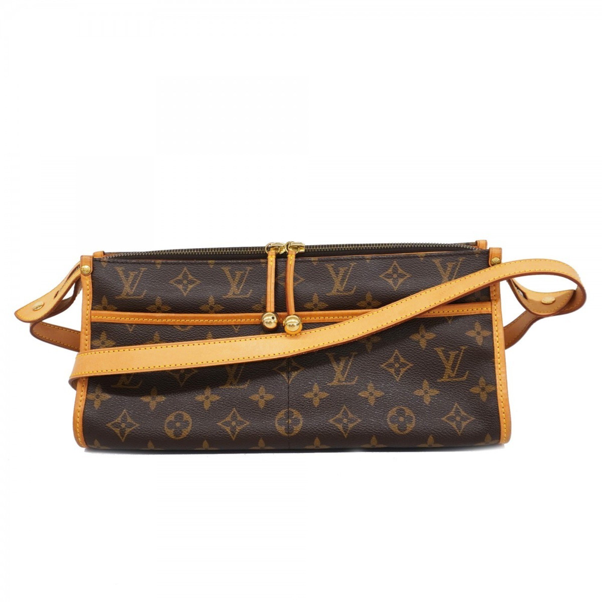 Louis Vuitton Shoulder Bag Monogram Popincouron M40008 Brown Ladies