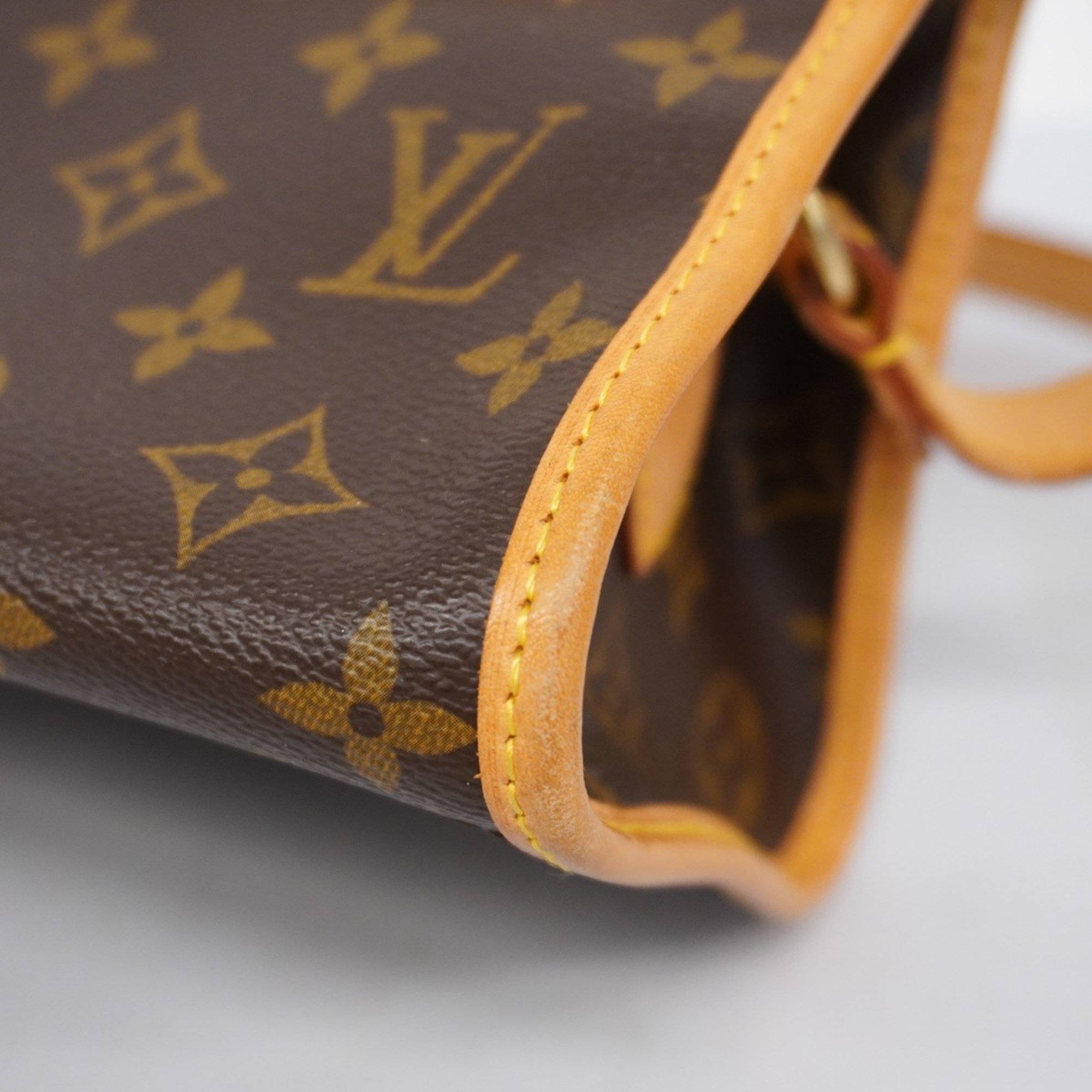 Louis Vuitton Shoulder Bag Monogram Popincouron M40008 Brown Ladies