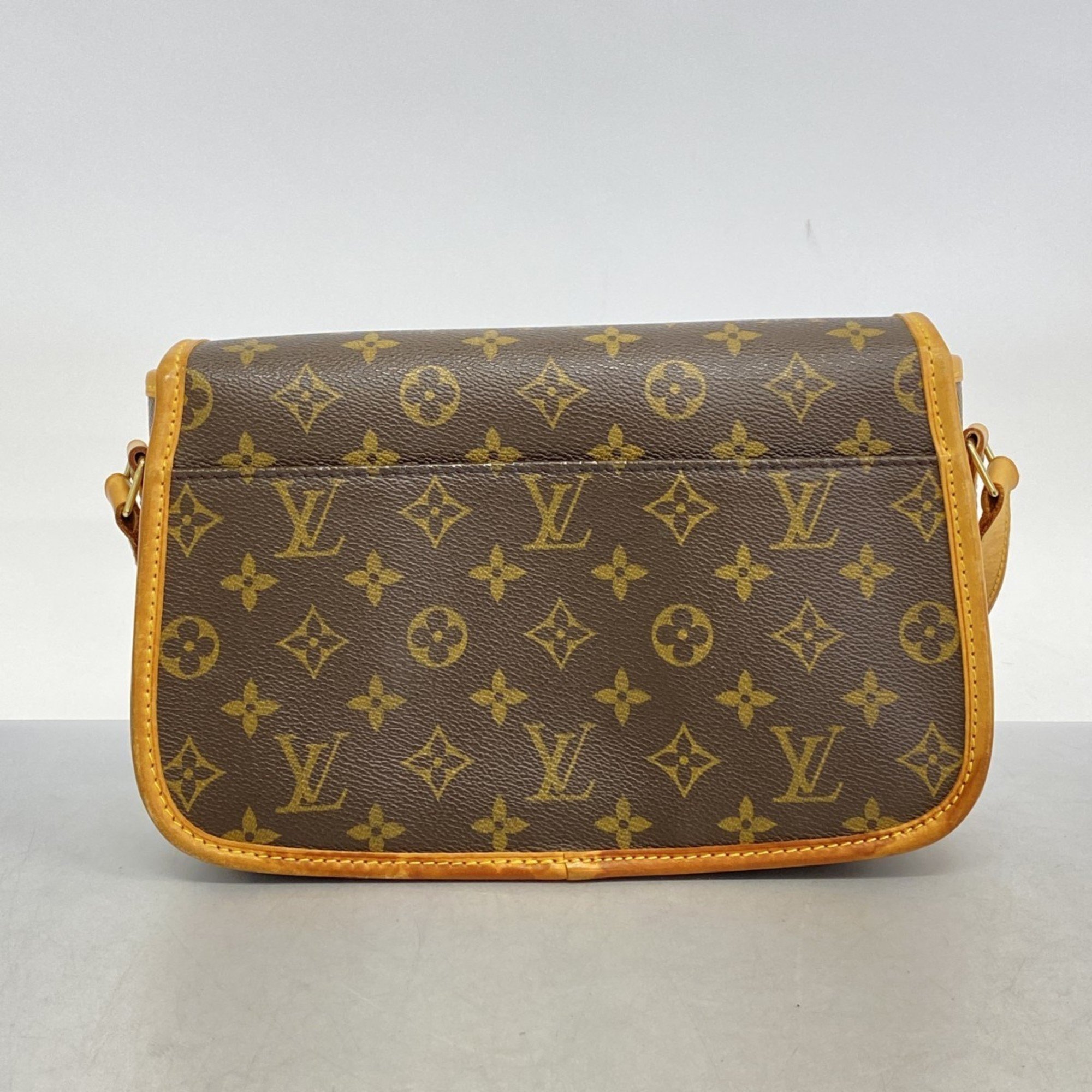 Louis Vuitton Shoulder Bag Monogram Sologne M42250 Brown Ladies