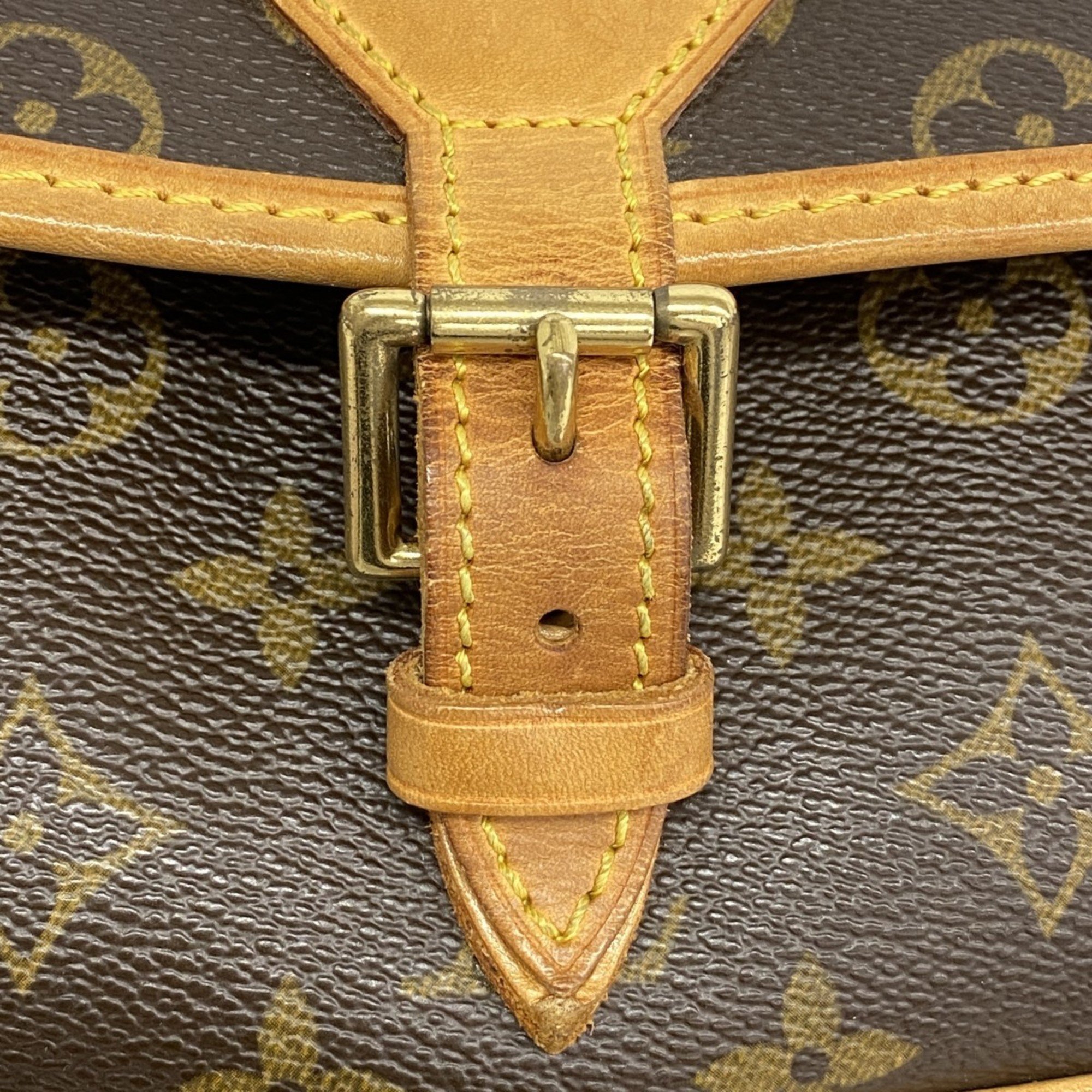 Louis Vuitton Shoulder Bag Monogram Sologne M42250 Brown Ladies