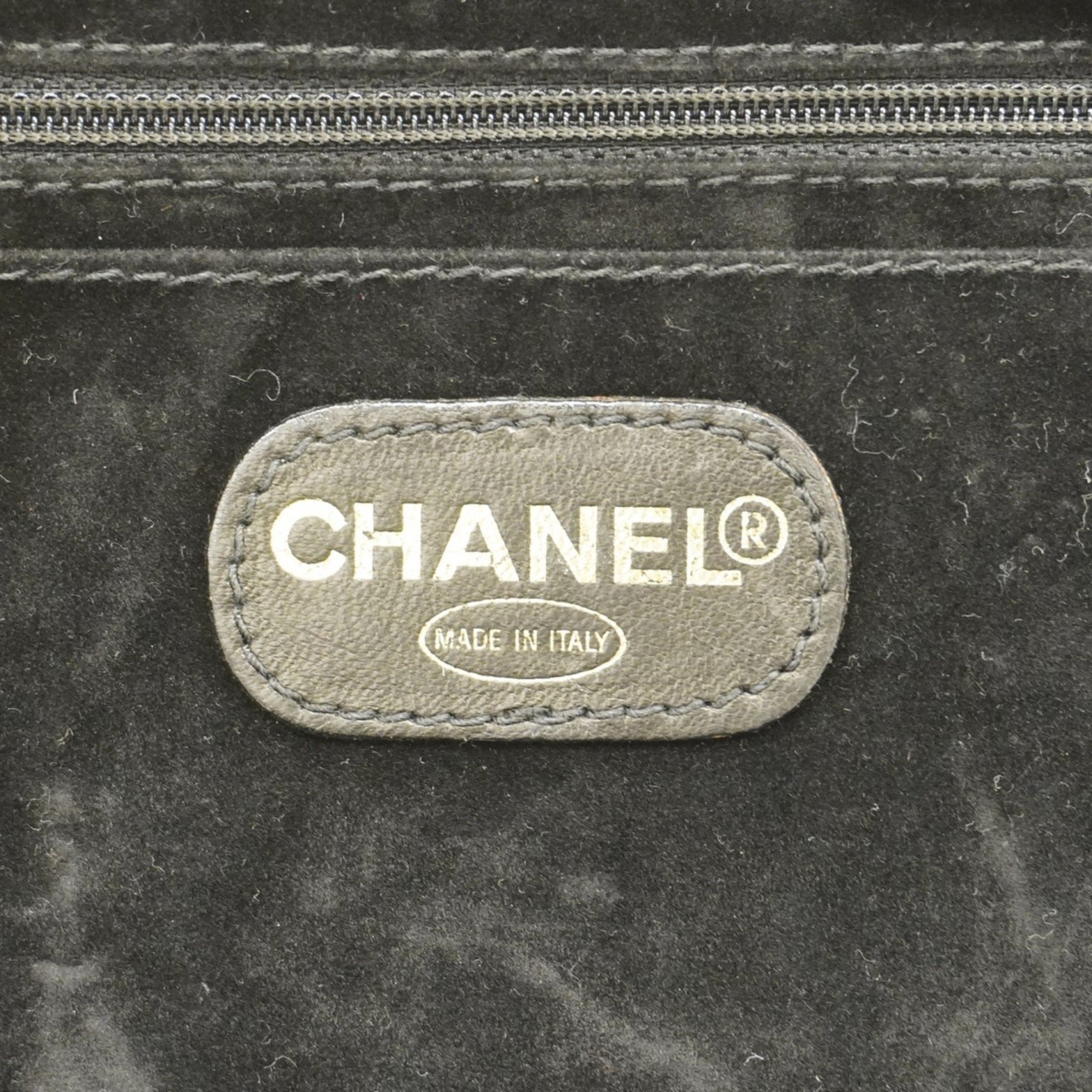 Chanel Vanity Bag Caviar Skin Black Women's