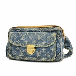 Louis Vuitton Waist Bag Monogram Denim Bum M95347 Blue Women's