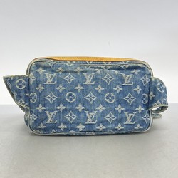 Louis Vuitton Waist Bag Monogram Denim Bum M95347 Blue Women's