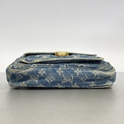 Louis Vuitton Waist Bag Monogram Denim Bum M95347 Blue Women's