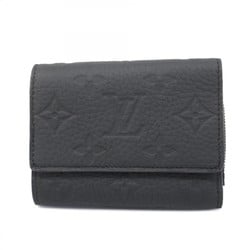 Louis Vuitton Tri-fold Wallet Taurillon Portefeuille Pilot M82556 Noir Men's