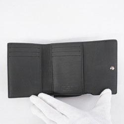 Louis Vuitton Tri-fold Wallet Taurillon Portefeuille Pilot M82556 Noir Men's