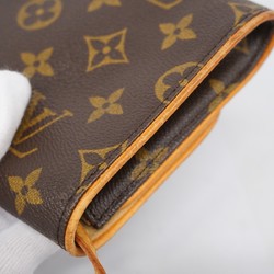 Louis Vuitton Shoulder Bag Monogram Pochette Twin GM M51852 Brown Women's