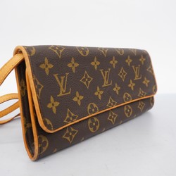 Louis Vuitton Shoulder Bag Monogram Pochette Twin GM M51852 Brown Women's