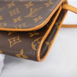 Louis Vuitton Shoulder Bag Monogram Pochette Twin GM M51852 Brown Women's