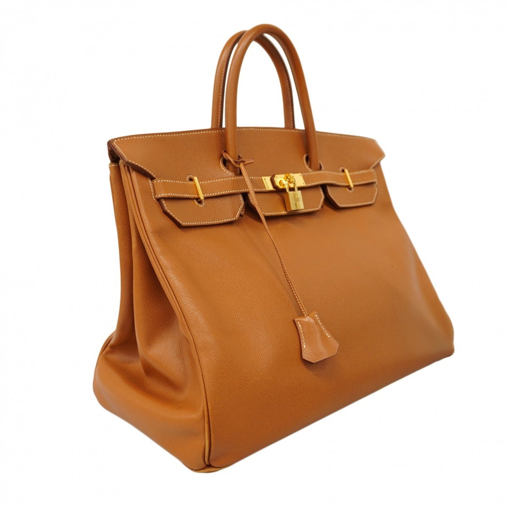 Hermes handbag Birkin 40 Cushvel gold 〇Z engraved ladies