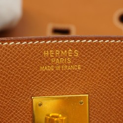 Hermes handbag Birkin 40 Cushvel gold 〇Z engraved ladies