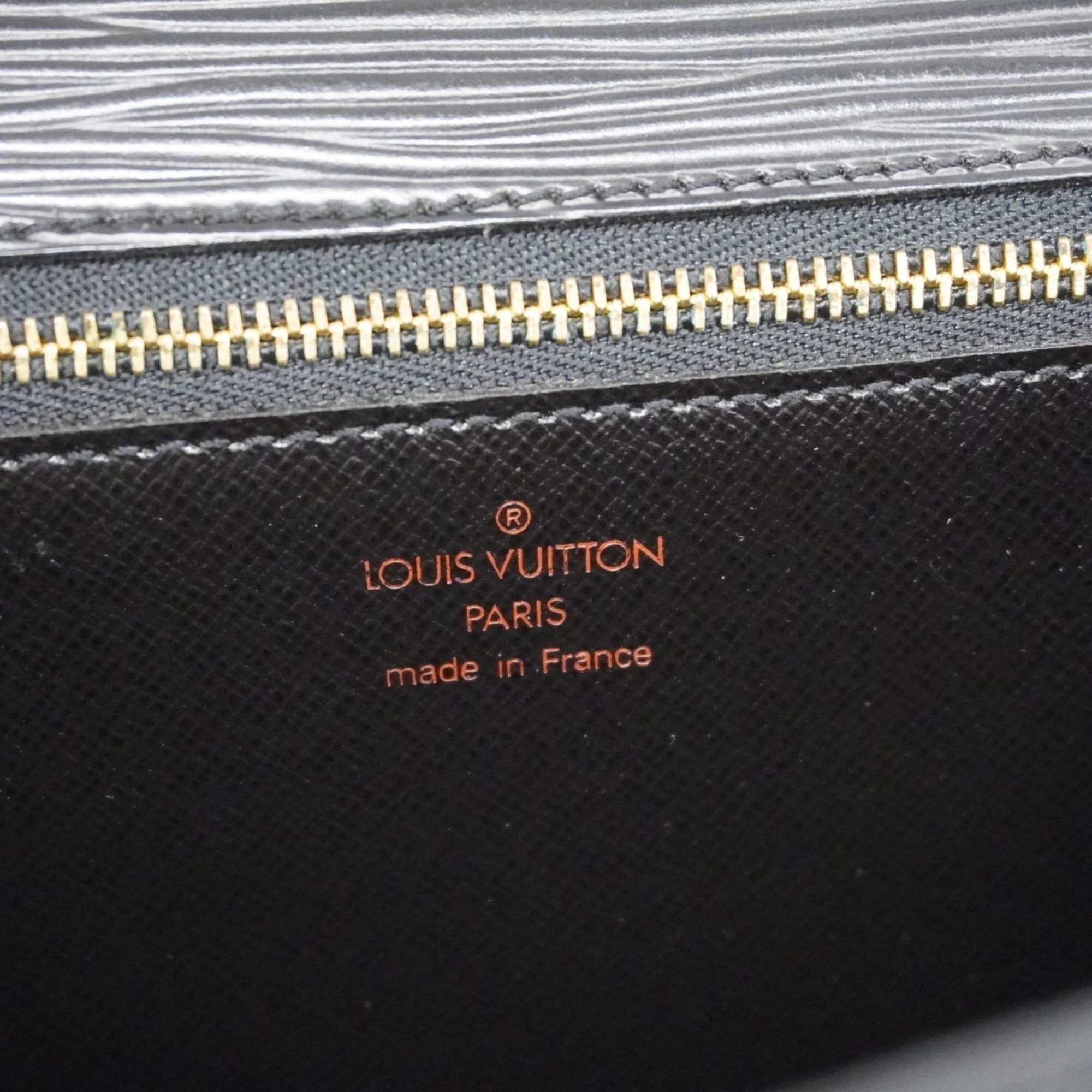 Louis Vuitton Clutch Bag Epi Pochette Serie Dragonne M52612 Noir Men's