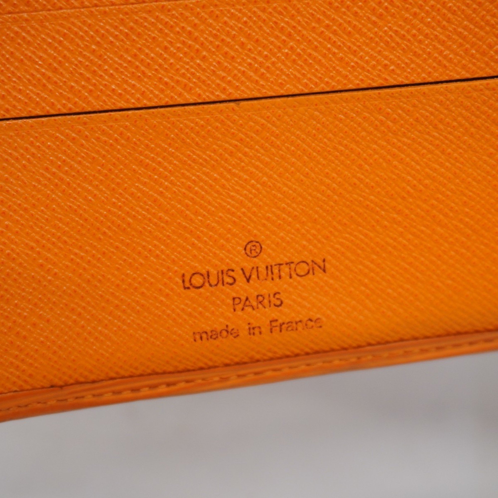 Louis Vuitton Wallet Epi Portobier M6355H Mandarin Ladies